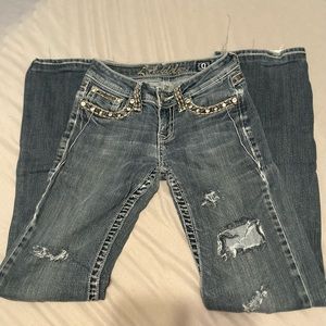 LAidol USA Distressed Jeans